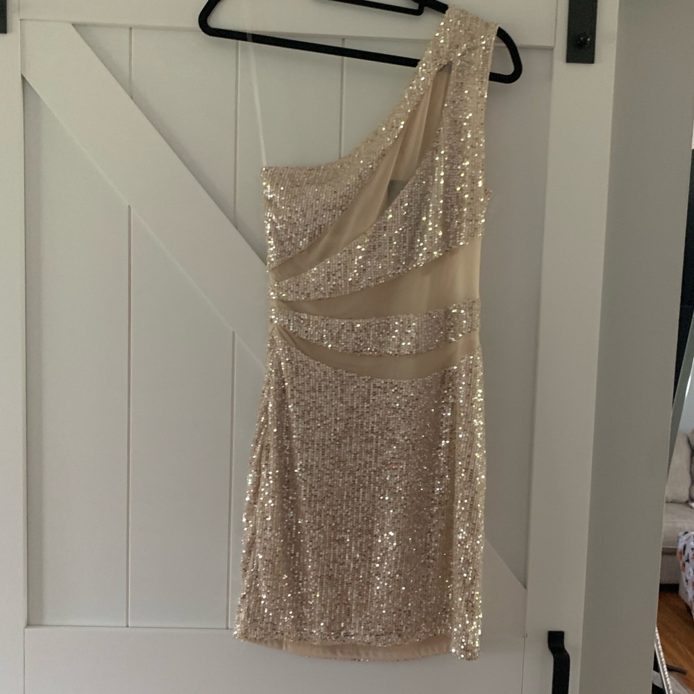 Nude Cut out dress